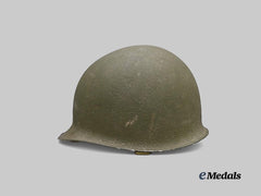 United States. An M1 Steel Combat Helmet with Liner