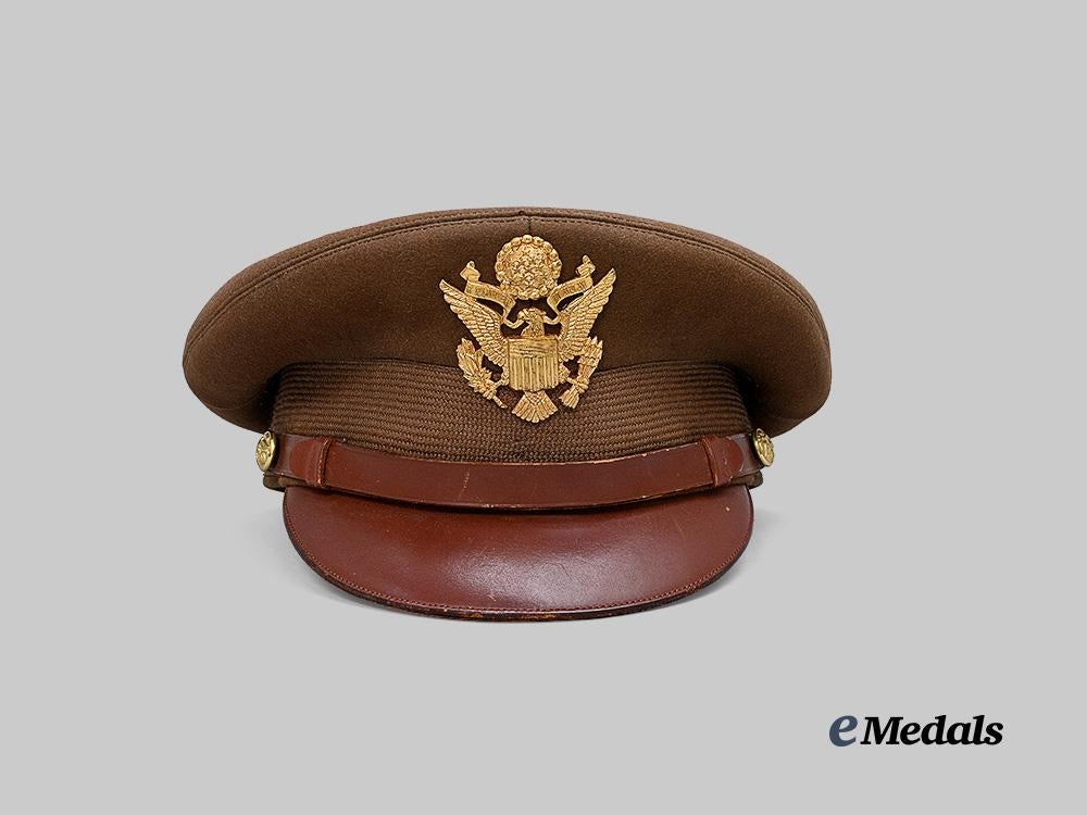 united_states._a_fine_w_w_i_i_u._s._army_officer_visor_cap,_by_morry_luxenberg,_n_y_e_medals__w8591_2