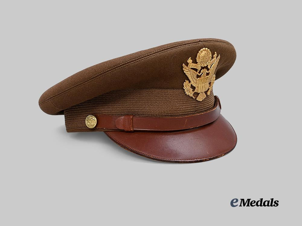united_states._a_fine_w_w_i_i_u._s._army_officer_visor_cap,_by_morry_luxenberg,_n_y_e_medals__w8591_4