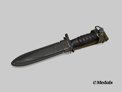 United States. A US M4 Bayonet  with M8 Scabbard, by B.M. Co, 1944