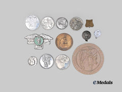 International. Lot of Thirteen Religious Commemorative Items