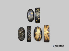 Japan, Empire. A Lot of Three Fuchi & Kashira Sets