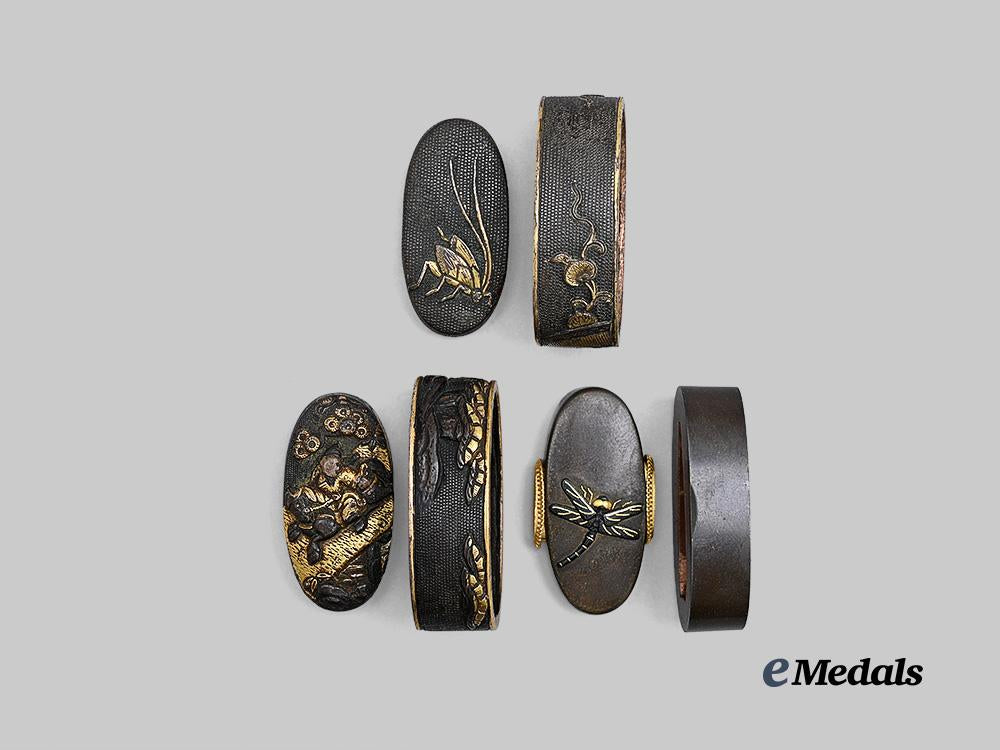 japan,_empire._a_lot_of_three_fuchi&_kashira_sets_e_medals__w8702_3
