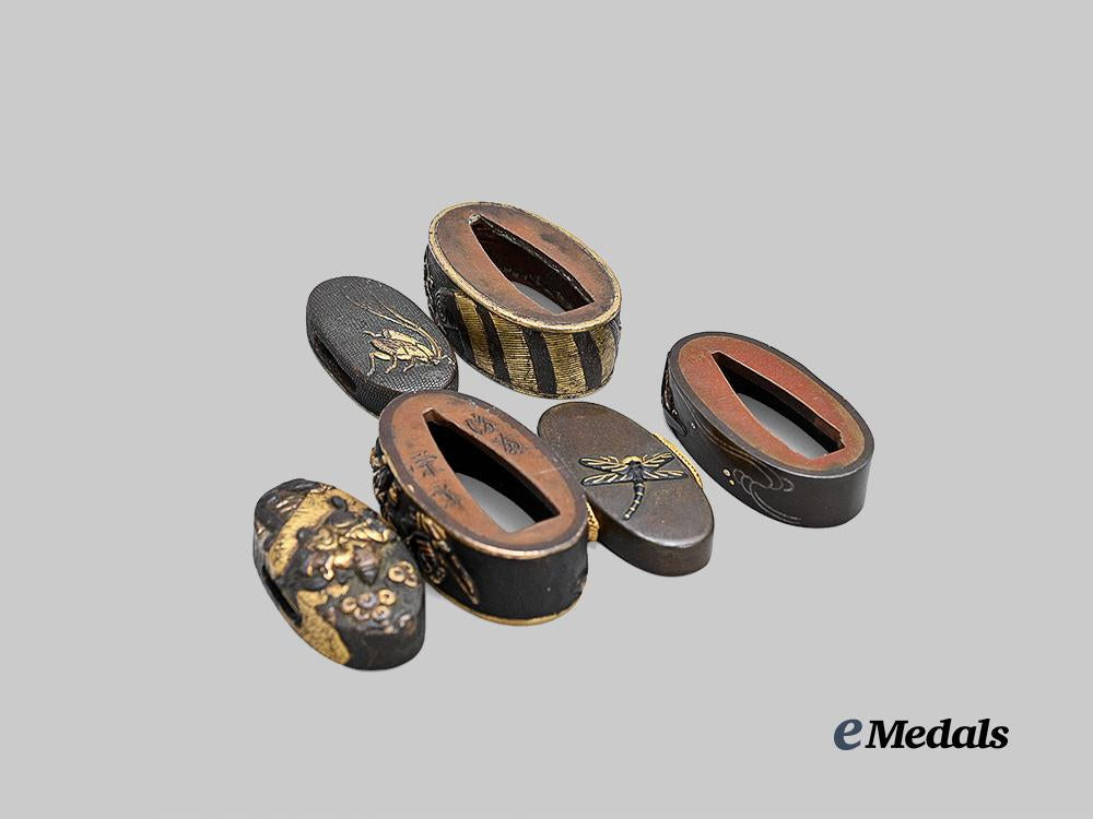 japan,_empire._a_lot_of_three_fuchi&_kashira_sets_e_medals__w8702_6