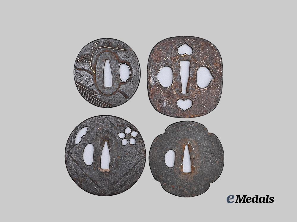 japan,_empire._a_lot_of_four_edo_period_tsubas_e_medals__w8705_2