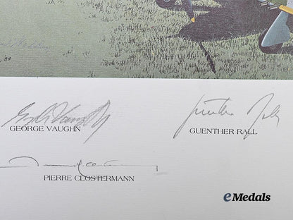 united_states._a_raymond_waddey_aviation_lithograph,_signed_by_five_aces_e_medals__w8737_4