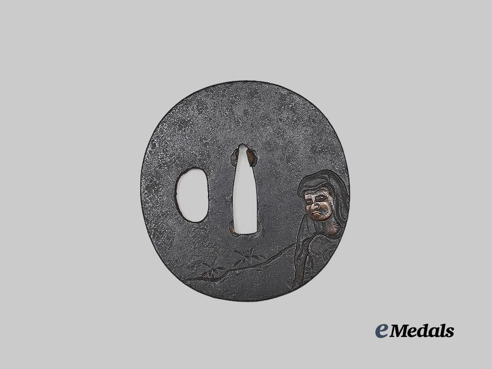 japan,_empire._a_tsuba_with_sennin_figure_e_medals__w8743_2