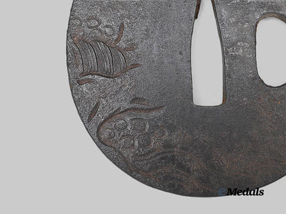 japan,_empire._a_tsuba_with_sennin_figure_e_medals__w8743_4