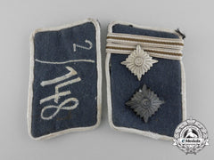 A Set Of Sa Bavarian Ostmark Obertruppführer Rank Collar Tabs; Rzm Tagged
