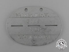 A Wehrkreis Kommando Vi Identification Tag