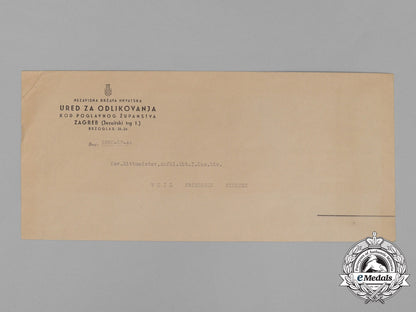 croatia,_state._a_military_order_of_trefoil_award_document_to_kav._riettmeister;_kosak_division_e_0184