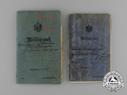 two_first_war_german_militärpässe;5_th_lorrainese_infantry&_landsturm_infantry_kiel_e_0301