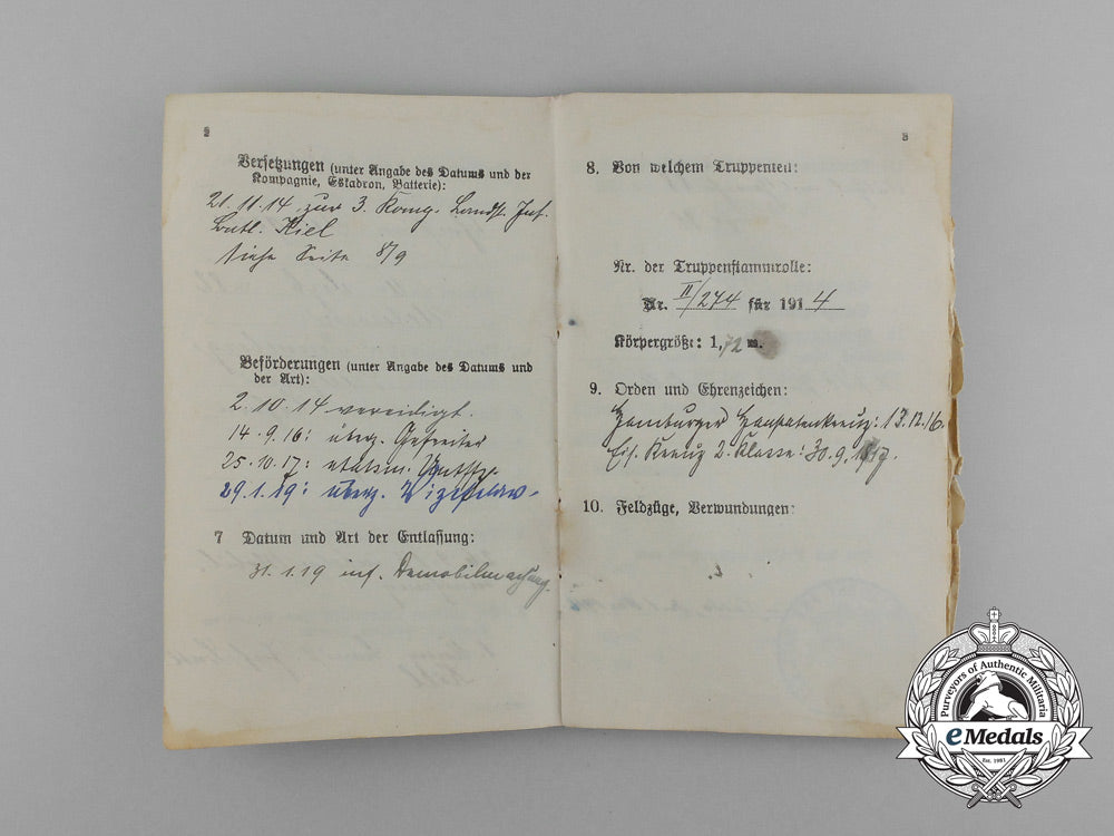 two_first_war_german_militärpässe;5_th_lorrainese_infantry&_landsturm_infantry_kiel_e_0305