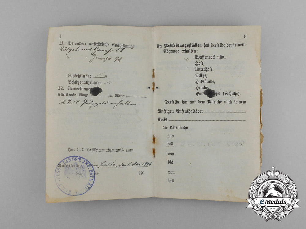two_first_war_german_militärpässe;5_th_lorrainese_infantry&_landsturm_infantry_kiel_e_0306