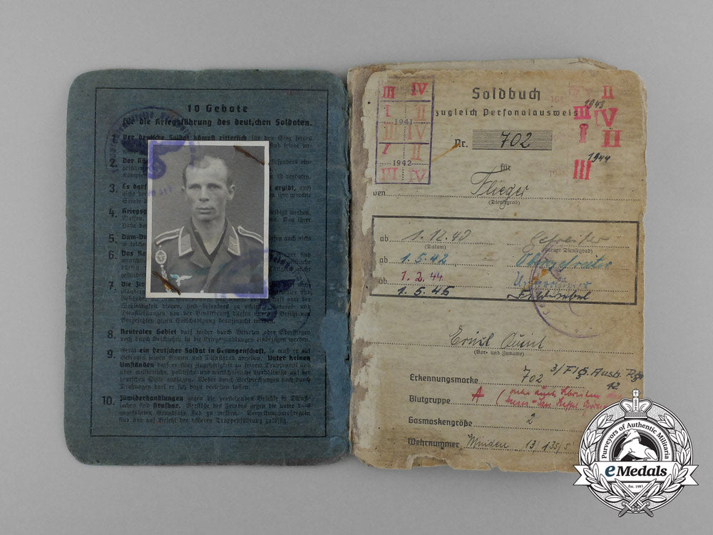 a_soldbuch&_luftwaffe_id_document_to_ernst_quint;_fighter_wing2,11_th_squadron_e_0340