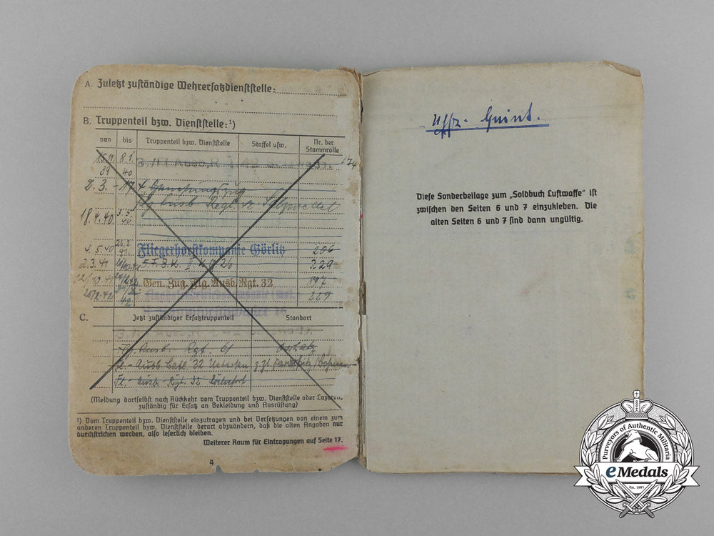 a_soldbuch&_luftwaffe_id_document_to_ernst_quint;_fighter_wing2,11_th_squadron_e_0342