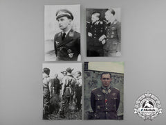 A Lot Of Four Post-War Knight's Cross Recipient Signed Photographs