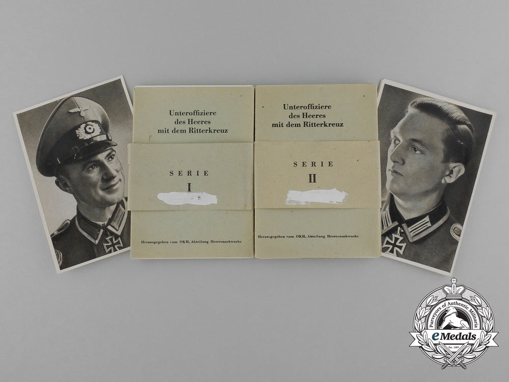 two_sets_of_wartime_collector_cards_of_nco_knight’s_cross_recipients_of_the_heer_e_0416