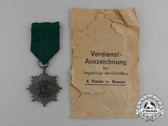 Germany, Heer. A Bronze Grade Ostvolk Merit Medal In Its Original Packet Of Issue