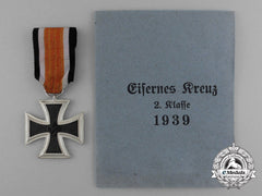 A Mint Iron Cross 1939 Second Class By Scarce Maker Berg & Nolte In Its Original Packet Of Issue