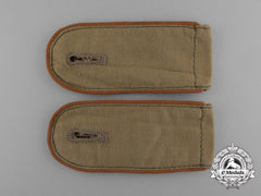 A Matching Pair Of Luftwaffe Signals Enlisted Man’s Tropical Shoulder Boards
