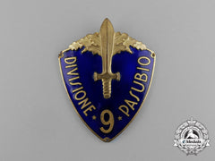 An Italian 9Th Infantry Division "Pasubio" (9ª Divisione Di Fanteria "Pasubio") Sleeve Shield