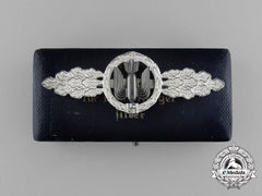 A Mint Silver Grade Squadron Clasp For Bomber Pilots By G. H. Osang In Its Original Case Of Issue
