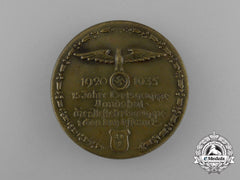 A 1935 15 Years Of Ortsgruppe Landshut Anniversary Badge