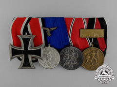 A Luftwaffe Medal Bar Of Four