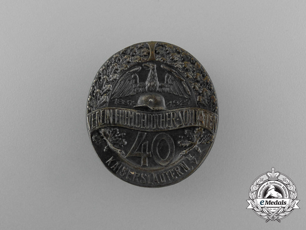 germany,_weimar_republic._a1927_kaiserslautern_association_of_retired_soldiers_badge_e_0863
