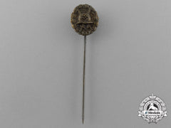A Scarce Luftwaffe Condor Legion Gold Grade Wound Badge Miniature Stick Pin