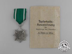 A Silver Grade Eastern People Bravery Decoration; 2Nd Class In Its Original Packet Of Issue