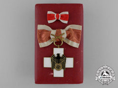 A Ladies German Social Welfare Honour Cross; 3Rd Class With Swords