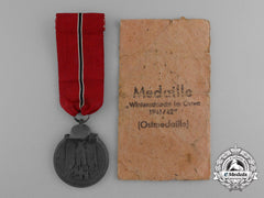 A Eastern Campaign Medal 1941/1942 In Its Original Packet Of Issue By Steinhauer & Lück Of Lüdenscheid
