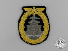 A Scarce Cloth Version Of A Kriegsmarine High Seas Fleet Badge