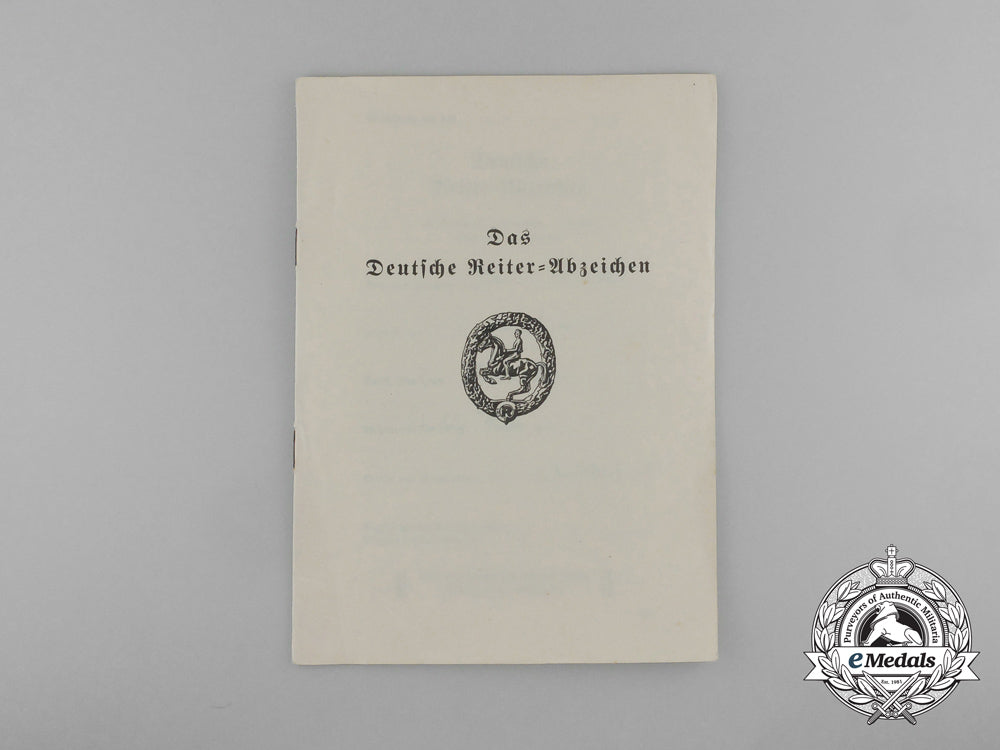germany,_third_reich._an_award_booklet_for_the_german_equestrian_badge,_bronze_grade_e_1369