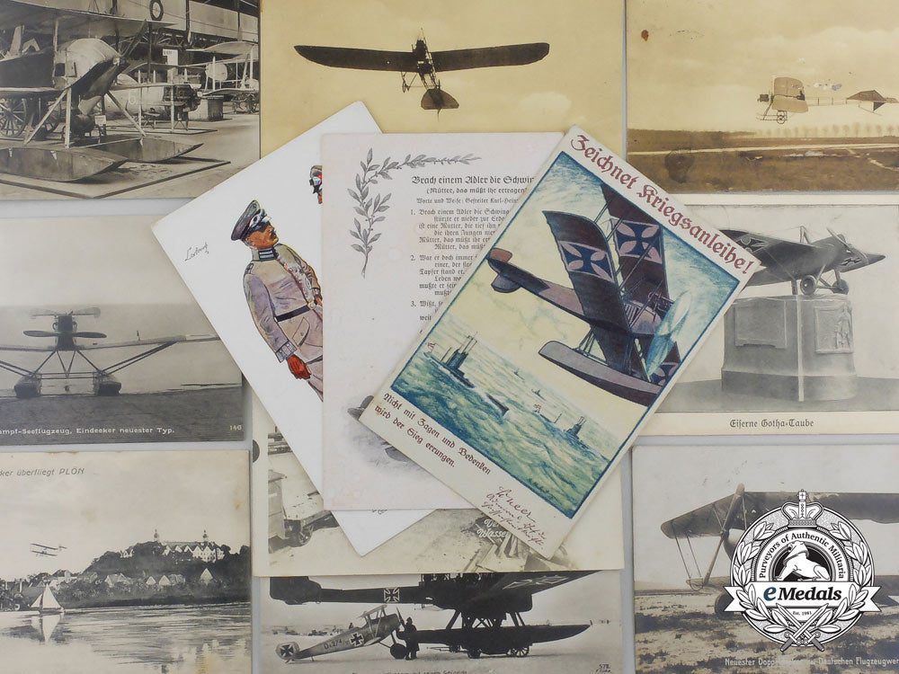 a_lot_of_thirteen_imperial_german_first_war-_era_aviation_postcards_e_1399