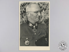 A Photo From Diamond Winner 'Ss-Obergruppenführer Herbert Otto Gille With Original Signature
