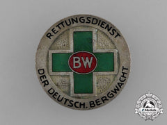 A German Mountain Watch Rescue Service  Badge