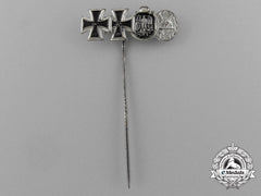 An Iron Cross Grouping Miniature Stick Pin By Steinhauer & Lück Of Lüdenscheid