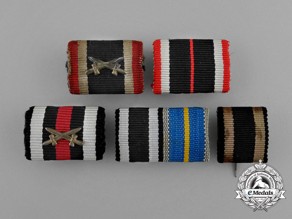 a_grouping_of_five_first_and_second_war_german_ribbon_bars_e_1673