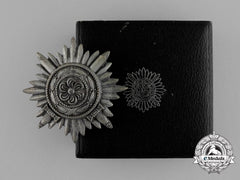 A Silver Grade Eastern People Bravery Decoration With Swords; 1St Class; In Its Original Case Of Issue