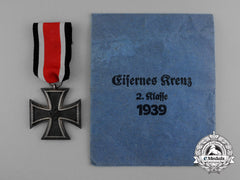 An Iron Cross 1939 Second Class By Klein & Quenzer A.g. In Its Original Packet Of Issue