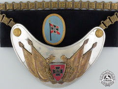 A Second War German Veterans Gorget With Armband In Box Of Issue