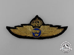 A Swedish Air Force Service Badge M/26
