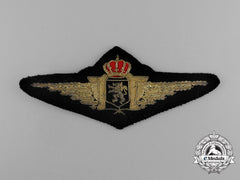A Belgian Air Force Officer Pilot's Badge