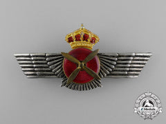 A Spanish Air Force (Spaf) Pilot Badge (King Juan Carlos, 1975-2014)