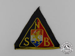 A National Socialist Movement In The Netherlands Black Shirts Sleeve Patch