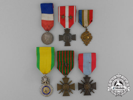 six_french_medals_and_awards_e_1949