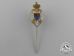 A Kingdom Of Yugoslavia Coat-Of-Arms Stickpin 1918-1944